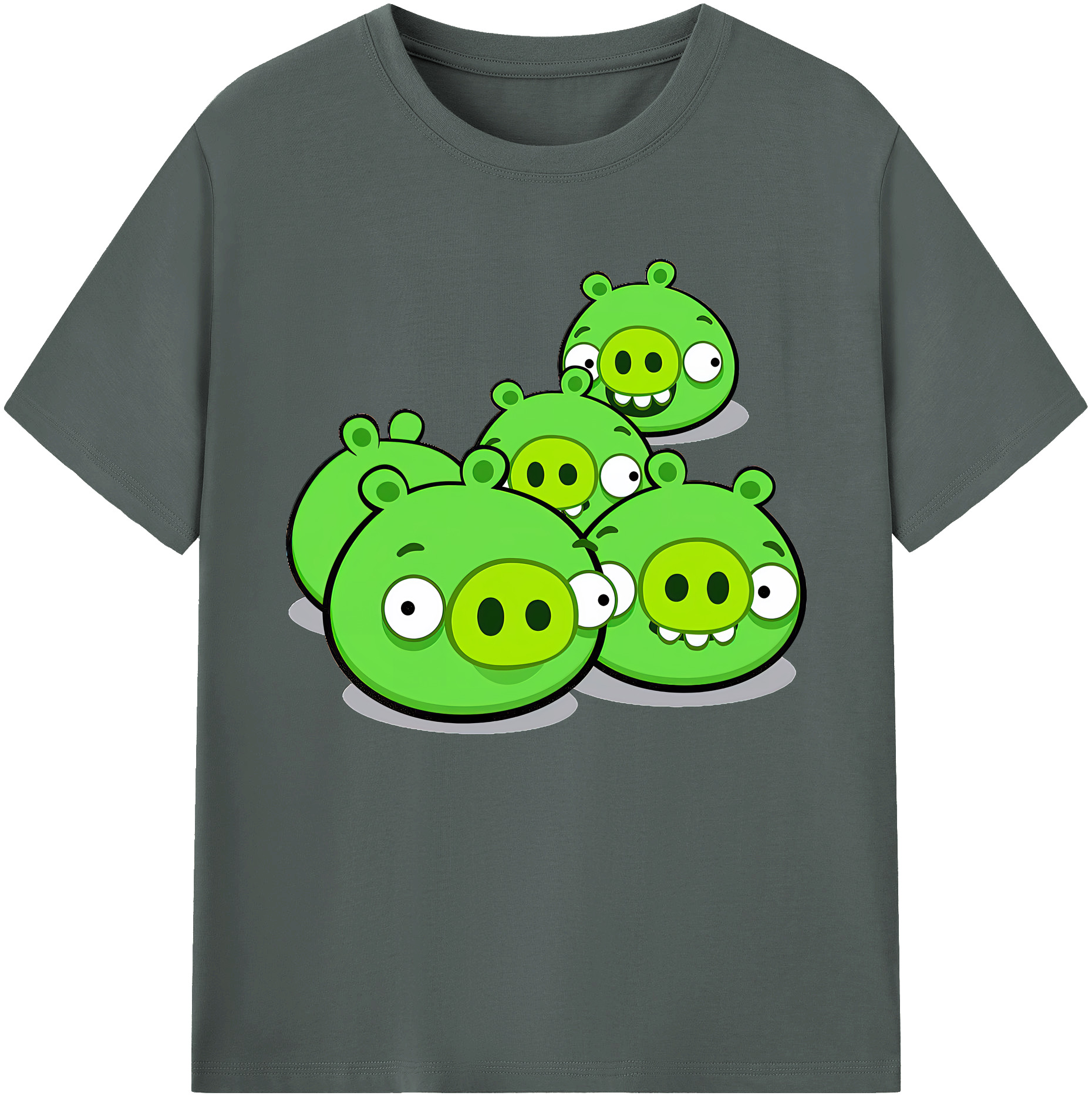 （画像用） Angry Birds アングリーバード 綿100％ メンズ半袖Tシャツ｜肌触りやわらか＆通気性